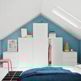 PLATSA Almari pakaian + 3 pintu + 6 laci