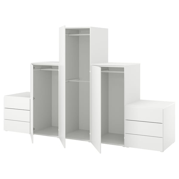PLATSA Almari pakaian + 3 pintu + 6 laci
