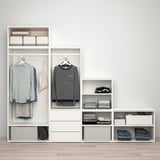 PLATSA Almari pakaian 5 pintu + 3 laci
