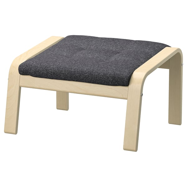 POÄNG Kerusi berlengan, tempat letak kaki