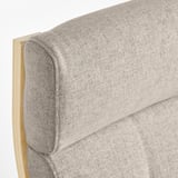 POÄNG Kerusi berlengan, venir kayu birch/Gunnared kuning air