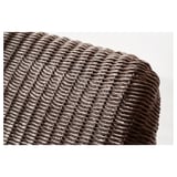 RÅDVIKEN Kerusi berlengan, coklat gelap/hitam