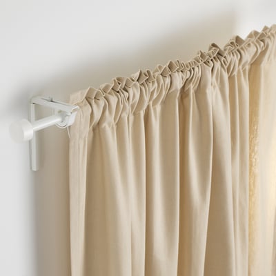 RÄCKA Rod langsir, putih, 210-385 cm