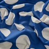 RAKLOSTA Fabrik pra-potong, biru/putih, 150x300 cm