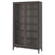 REGISSÖR Kabinet pintu kaca, coklat, 118x203 cm