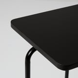 RIAN Meja sisi, hitam, 50x30 cm