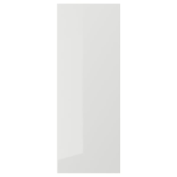 RINGHULT Pintu, berkilat kelabu muda, 30x80 cm