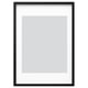 RÖDALM Bingkai, hitam, 50x70 cm