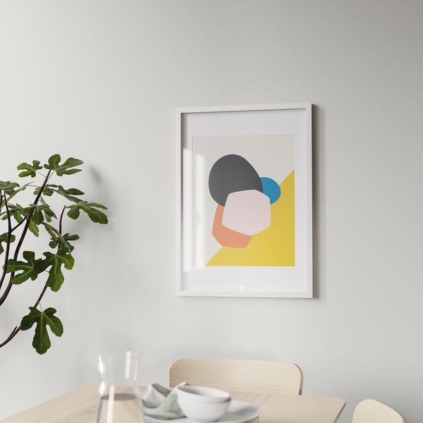 RÖDALM Bingkai, putih, 50x70 cm