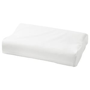 ROSENSKÄRM Sarung bantal utk bantal ergonomi, putih, 33x50 cm