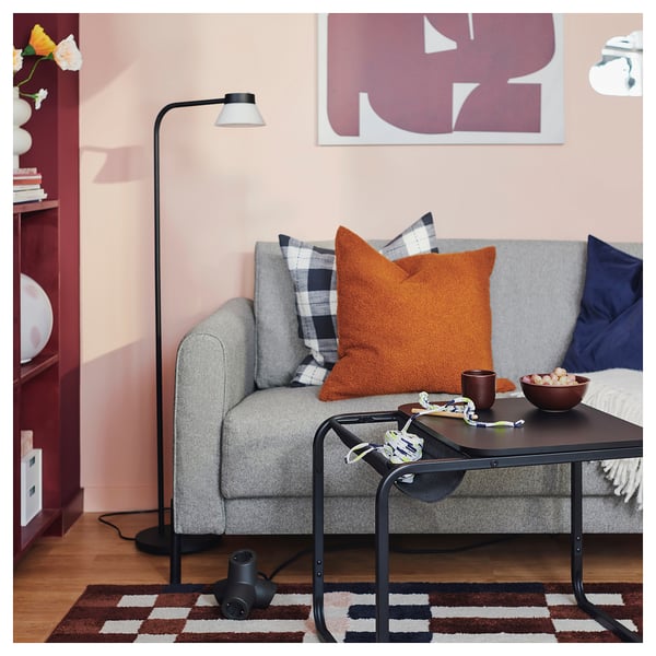 SALTMYRAN Sofa 2 tempat duduk, Öreryd kelabu kuning air