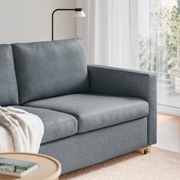 SALTSJÖBADEN Sofa katil dua tempat duduk, Gunnared kelabu sederhana