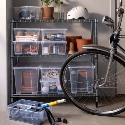 SAMLA Selitan untuk kotak 11/22 l, lut sinar, 37x25x12 cm