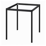 SANDSBERG Rangka bawah untuk permukaan meja, hitam, 67x67x73 cm