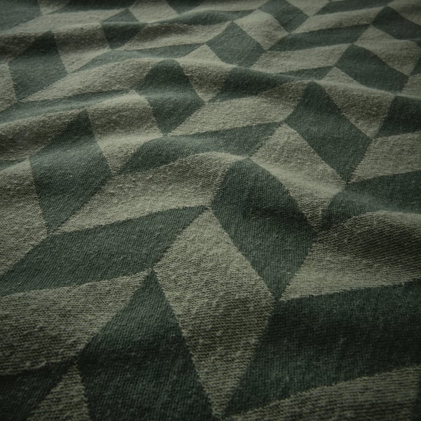 SANDVIVA Kain tuala lap dapur, hijau/putih, 45x60 cm