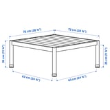SEGERÖN Set perbualan 5 tempat duduk, luar, di luar bangunan putih/Frösön/Duvholmen kuning air