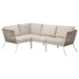 SEGERÖN Sofa penjuru 3 tempat duduk, di luar bangunan putih/kuning air/Frösön/Duvholmen kuning air