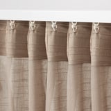 SILVERLÖNN Langsir nipis, 1 pasang, kuning air/dengan pita tendas, 145x250 cm