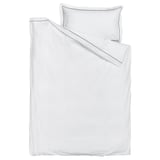SILVERTISTEL Sarung duvet dan sarung bantal, putih/kelabu gelap, 150x200/50x80 cm
