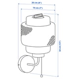 SINNERLIG Lampu dinding, terdawai dalam