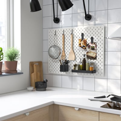 SKÅDIS Set 7 unit aksesori, hitam