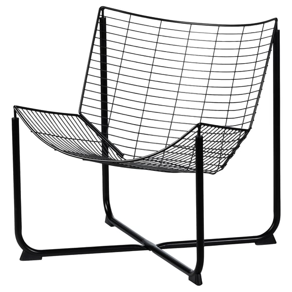 SKÅLBODA Kerusi berlengan, hitam