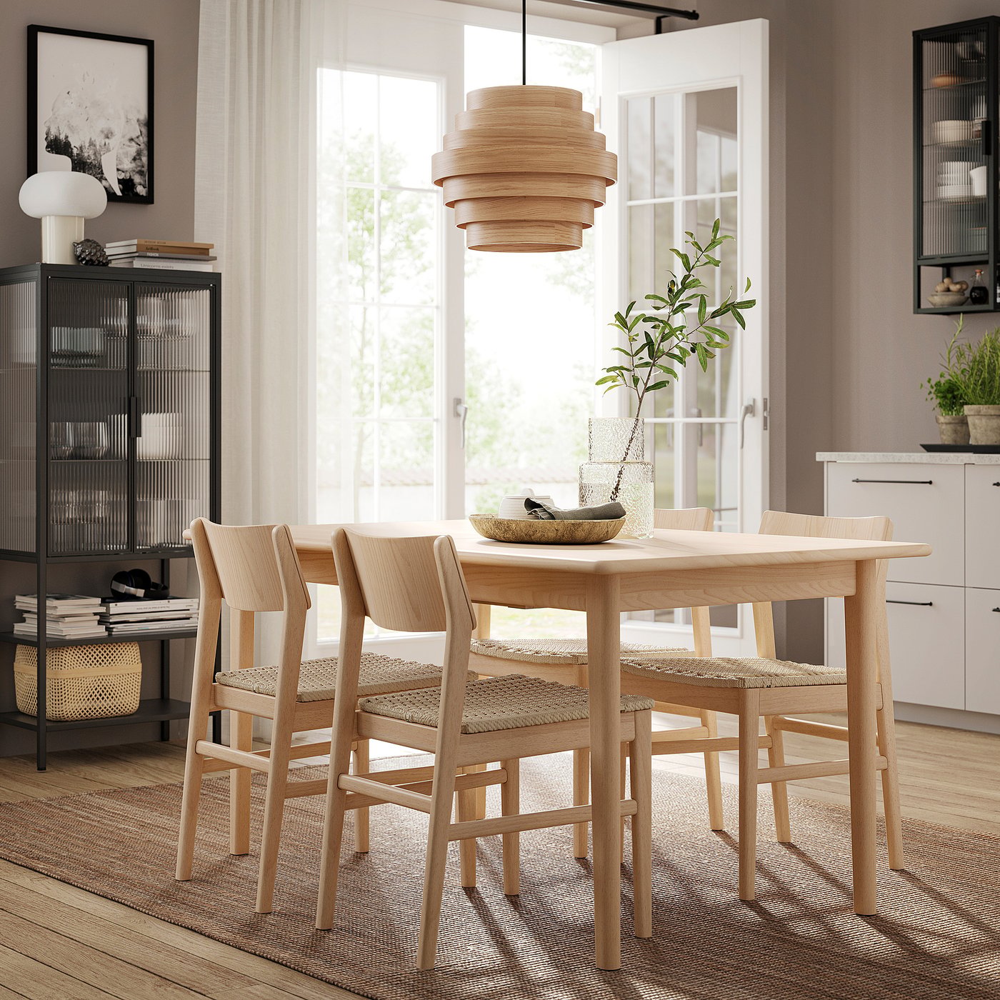 SKANSNÄS Kerusi, kayu bic muda