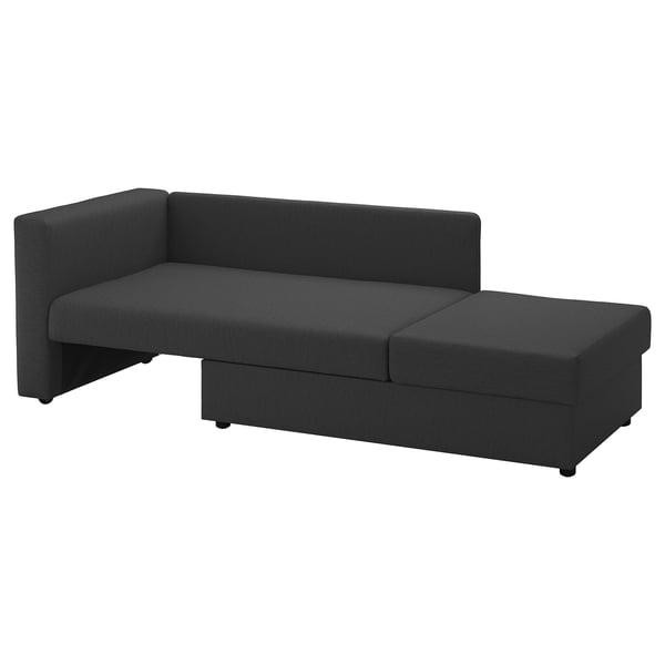 SKÖNABÄCK Sofa katil dua tempat duduk, Knisa kelabu gelap