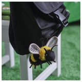 SKOGSDUVA Mainan lembut, kumbang bumbel mini/hitam kuning, 8 cm