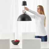SKURUP Lampu pendan, hitam, 38 cm
