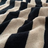 SLÅNHÖSTMAL Tuala mandi, hitam/kuning air muda berjalur, 70x140 cm