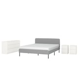 SLATTUM / KULLEN Set 4 unit perabot bilik tidur