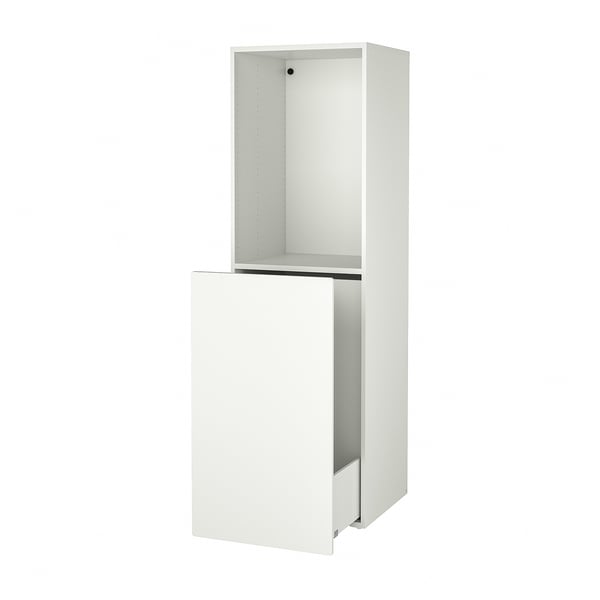 SMÅSTAD Unit storan tarik keluar, putih, 60x57x196 cm