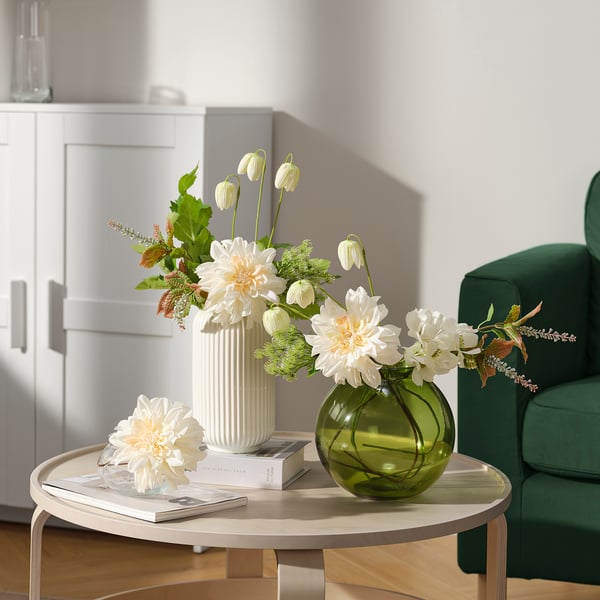 SMYCKA Bouquet tiruan, dalam/luar /Dahlia, 55 cm