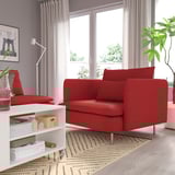 SÖDERHAMN Kerusi berlengan, Tonerud merah