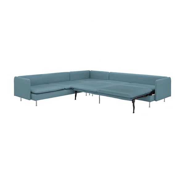 SÖDERHAMN Sofa katil penjuru, 6 tempat duduk, Fridtuna kelabu biru gelap