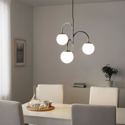 SOLHETTA Mentol LED E14 470 lumen, bulat putih opal