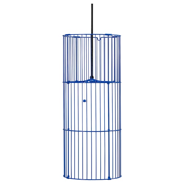 SOLVINDEN Lampu pendan, biru, 48 cm