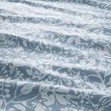 SOMMARSLÖJA Sarung duvet dan sarung bantal, biru/corak bunga-bungaan, 150x200/50x80 cm
