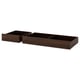 SONGESAND Set 2 unit kotak storan katil, coklat, 200 cm