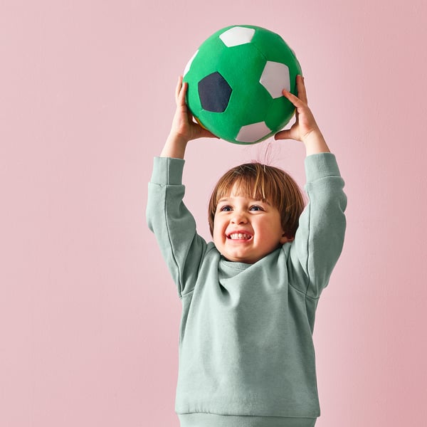 SPARKA Mainan lembut, bola untuk bolasepak/hijau