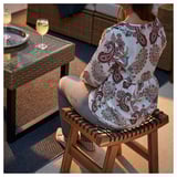 STACKHOLMEN Bangku, luar, coklat muda berwarna, 48x35x43 cm