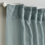 STENFRÖ Langsir nipis, 1 pasang, firus/dengan pita tendas, 145x250 cm