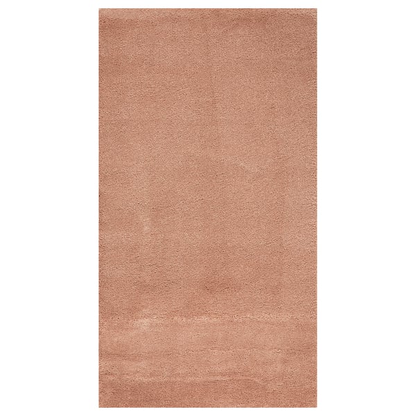 STOENSE Ambal, bulu nipis, merah jambu pucat, 80x150 cm