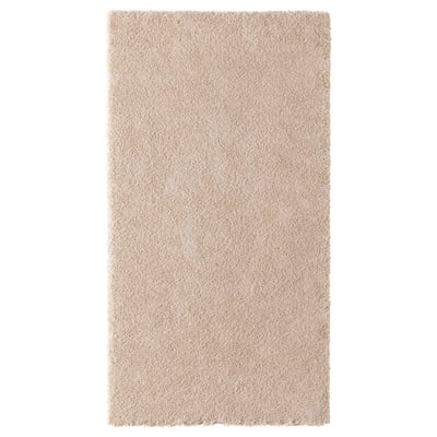 STOENSE Ambal, bulu nipis, putih pudar, 80x150 cm
