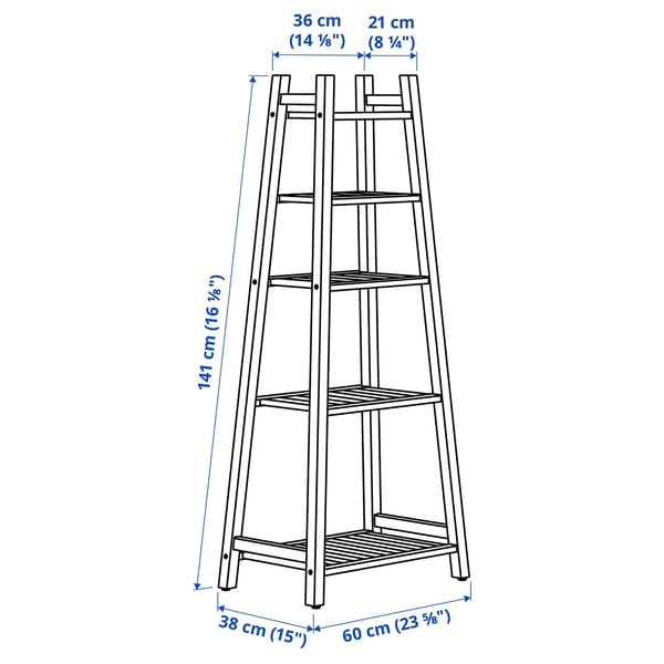 STOREDAMM Unit rak, akasia, 60x141 cm