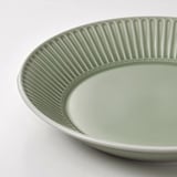 STRIMMIG Pinggan hidang, tembikar batu kelabu hijau pudar, 29 cm