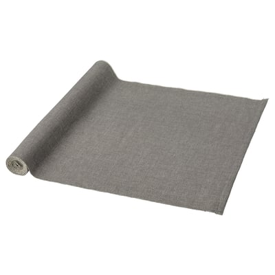 SVARTSENAP Selendang meja, kelabu, 35x130 cm