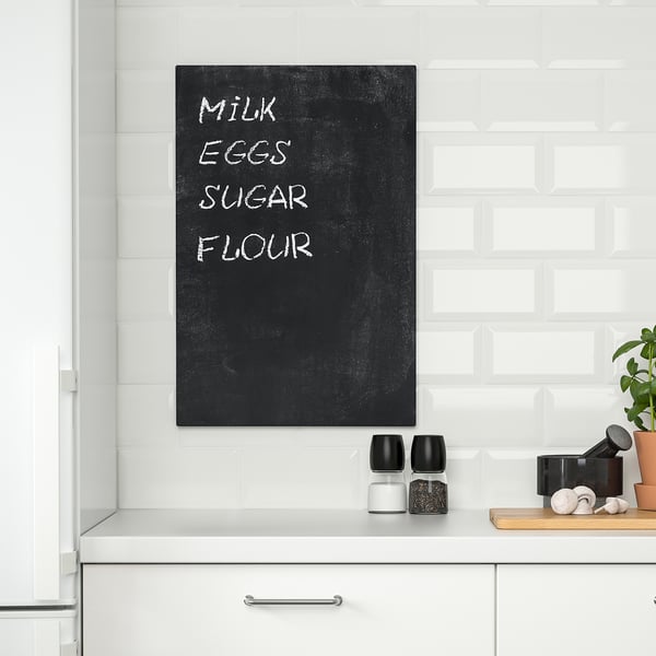 SVENSÅS Papan memo, hitam, 40x60 cm