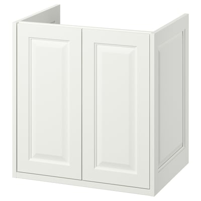 TÄNNFORSEN Penyokong sink dengan pintu, putih, 60x48x63 cm